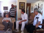 Waldemar Naves do Amaral visita o gastroenterologista Joffre Marcondes de Rezende