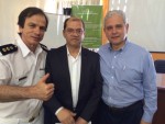 Waldemar Naves do Amaral, Cleber Aparecido Santos e Marcos Vila