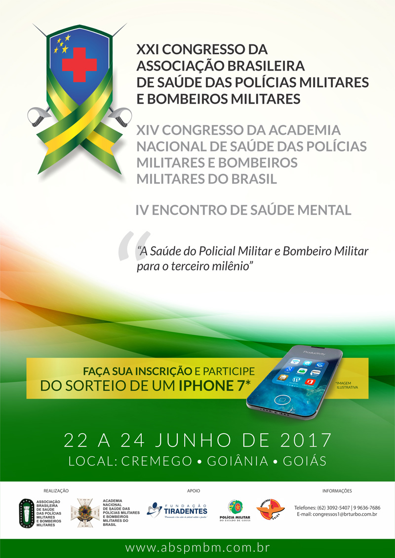 Congressos em Goiânia discutem a saúde do Policial Militar e Bombeiro Militar para o terceiro milênio